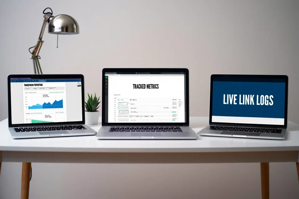 Transparent Reporting, Tracked Metrics, Live Link Logs
